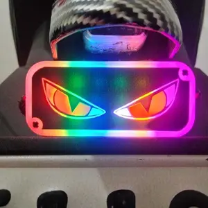 HARGA 1 BIJI Lampu Bak Indikator Model DEMON EYE 12-24 Volt Nyala Warna Warni