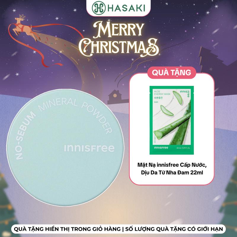   DIỄN RA TỪ 24-30.12  Phấn Phủ innisfree Kiềm Dầu Dạng Bột Khoáng 5g  Mới 2023  | HASAKI BEAUTY Trang Điểm Cosmetic 