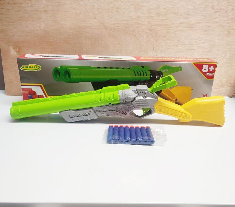 Mainan Anak Senjata Senapan Tembak Tembakan Pestol Pistolan Mainan NERF STRIKE OUT AIRBALL Mainan Anak Peluru Busa Mainan KAdo Ulang Tahun Anak Laki laki 2