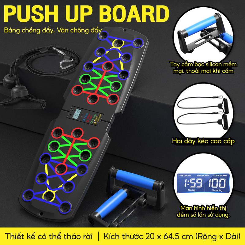 [All MODELL] THỂ THAO- Dụng cụ chống đẩy ,Bộ Hít Đất Đa Năng Cao Cấp Có Kẻ Vạch Hướng Dẫn Xà Đơn Đồng Đồng