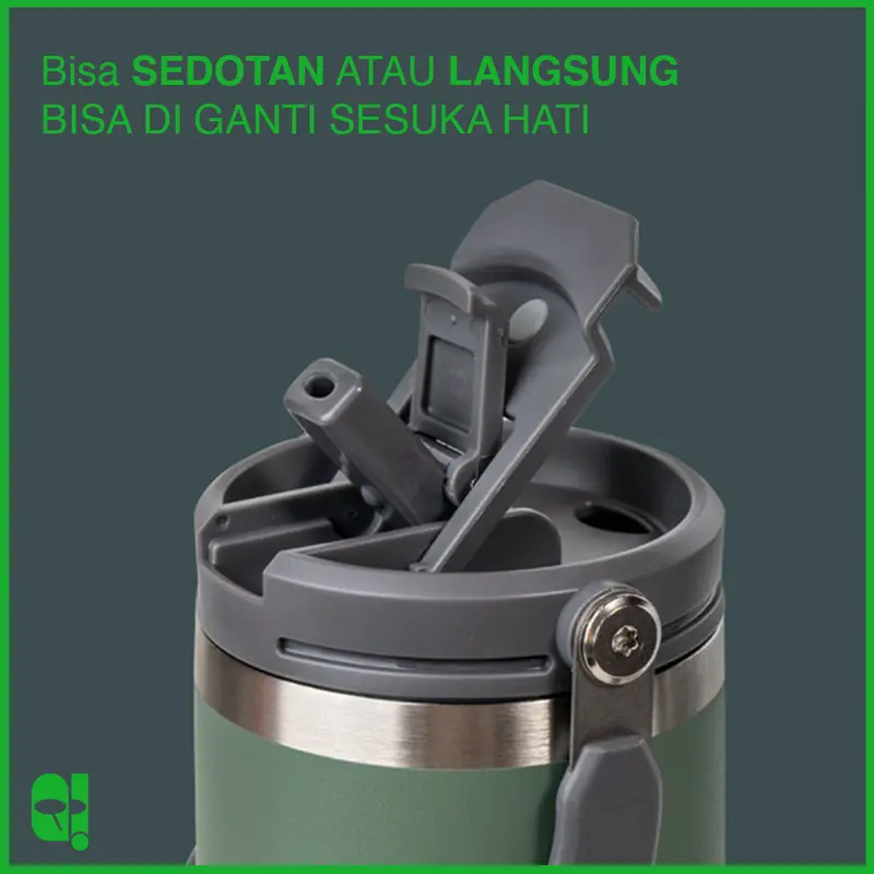 TS-8826 TS-8827 TS-8828 TS-8830 Thermos Botol Minum Termos Tumbler Coffee Mug 100% Original Asli + FREE Bubble Wrapping Stainless Steel 5