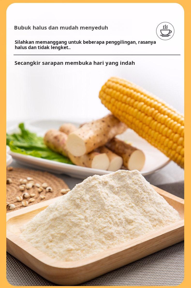 Bubur Ubi Cina, Akar Kudzu & Jelai 400g Rasa Original, Minuman Instan Sereal Gandum Utuh, Siap Konsumsi,Sarapan sehat rendah gula, pengganti makanan