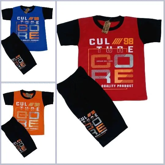 Kaos anak Setelan cowok Murah 100rb 5pics. Baju Motif 5