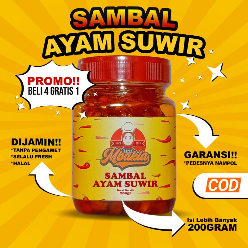 Dapur Mbakla | Sambal Ayam Suwir 200 Gram 1