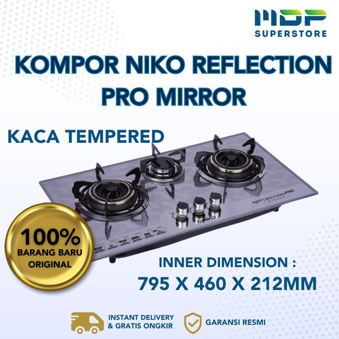 Gambar KOMPOR NIKO REFLECTION PRO MIRROR dari mdpsuperstore Kota Palembang Tokopedia