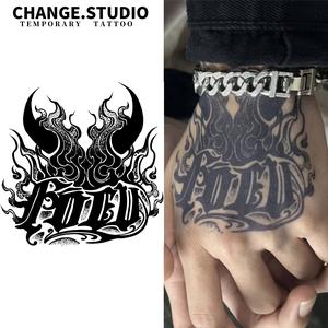 รอยสักชั่วคราว โฟกัส เหมาะสำหรับหลังมือ ติดทนนาน 15 วัน กันน้ำ ทนต่อการสะบัด สติ๊กเกอร์รอยสัก