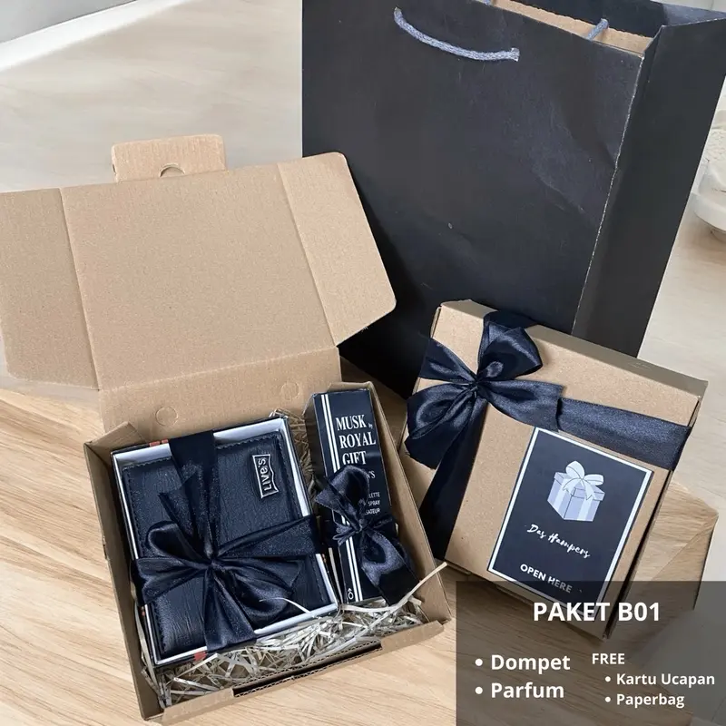 Kado Cowok | Gift Box Cowok | Hampers Cowok | Dompet Jam Parfum 2