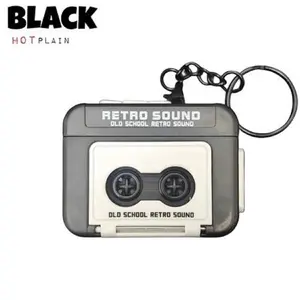 Gantungan Kunci Rekaman Suara Retro Mini Voice Recorder Keychain Gantungan kunci rekam lagu unik tape recorder Mini Old School Retro Sound