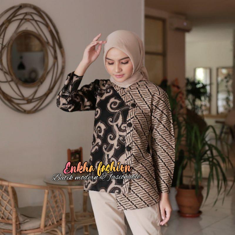 Batik Wanita Modern Baju Batik wanita Atasan Wanita Batik 3