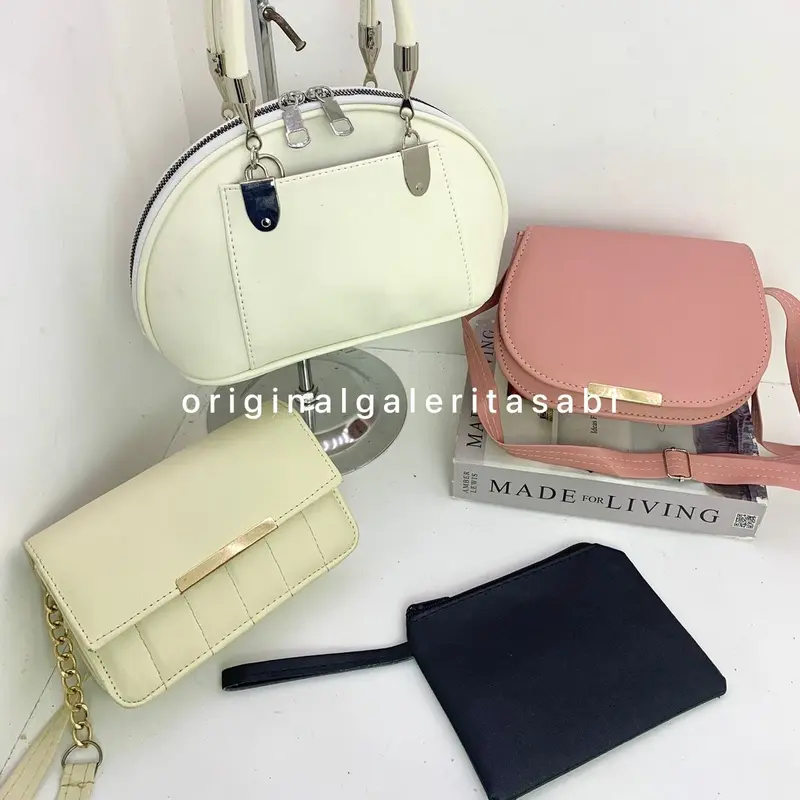 100RB isi banyak versi Tas Selempang Wanita CAHYA Hitam 2