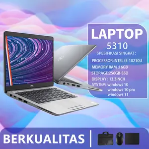 [Pre-owned] Laptop Dell Latitude 5310 Core i5 Gen 10th Ram 16GB SSD 256GB bekas  Second/Bergaransi/Berkualitas Jaminan  Murah