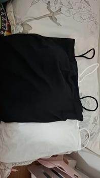 Product Review of 【Buy 1 Take 1】women Camisole Vest Female Summer With Bra Pads Outside Wear Tops Suspenders Without Steel Ring Long Thin Bustier For Ladies from t**i 0