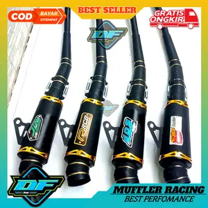 Knalpot racing DOS hitam jupiter supra revo absolut JRM shogun vega revo RCB astrea win c70 c100 smash karisma blade motor bebek Motorcycle Silincer