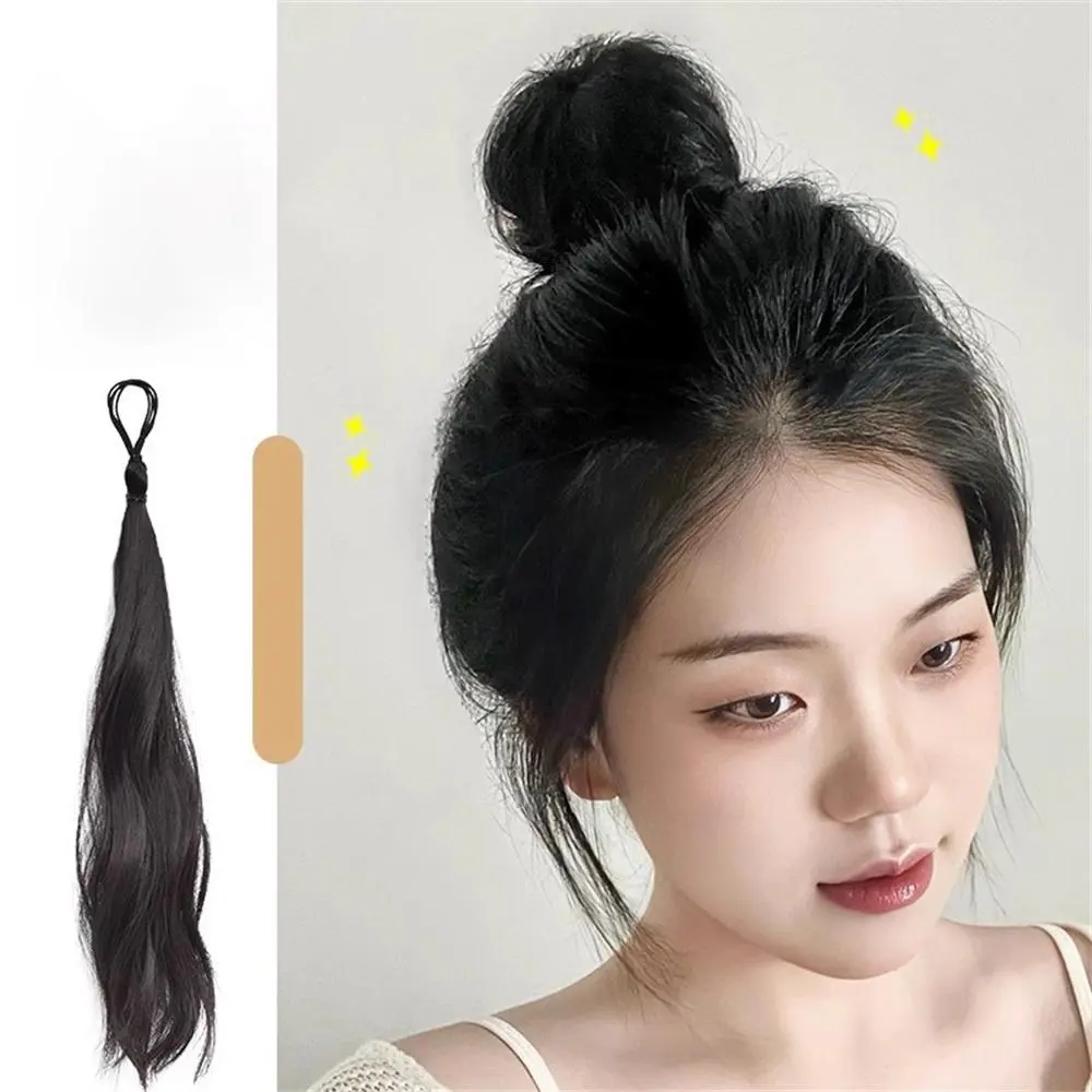 In Stock 45cm Korean Ins Style Women Wig Fashion Natural Flower Bud Hairstyle Design Wig