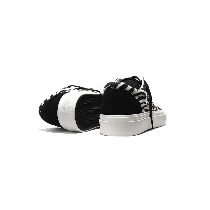 Sepatu Anxytown Rubz 1947 - Zebra White Canvas Casual 2