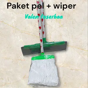 murah Paket Hemat Pel Lantai Wiper Dorongan Air