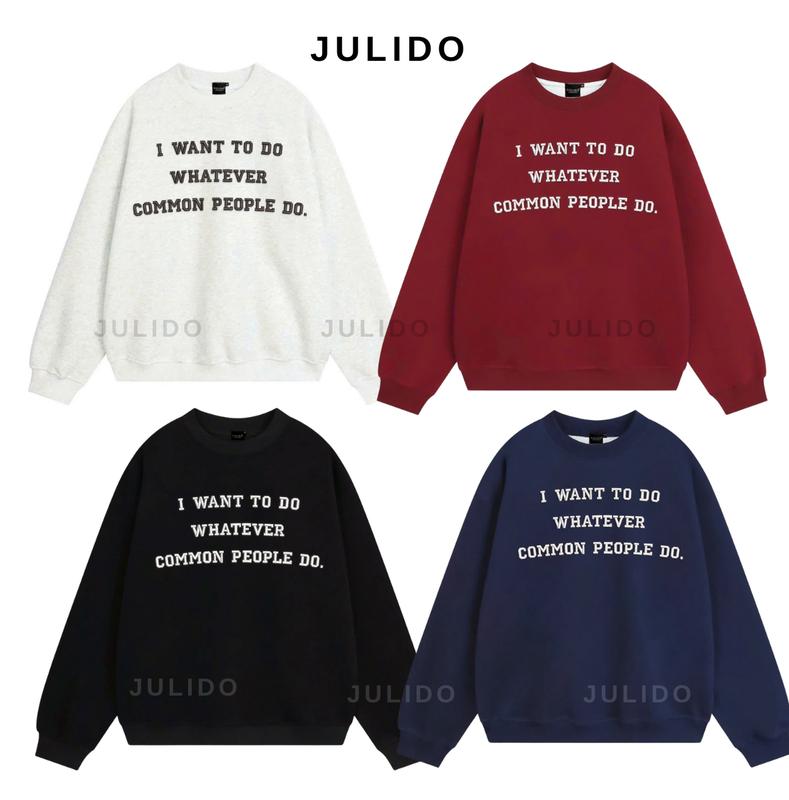 ( DEAL MỞ BÁN ) Áo sweater lông cáo JULIDO (FORM RỘNG) Dài Tay Menswear