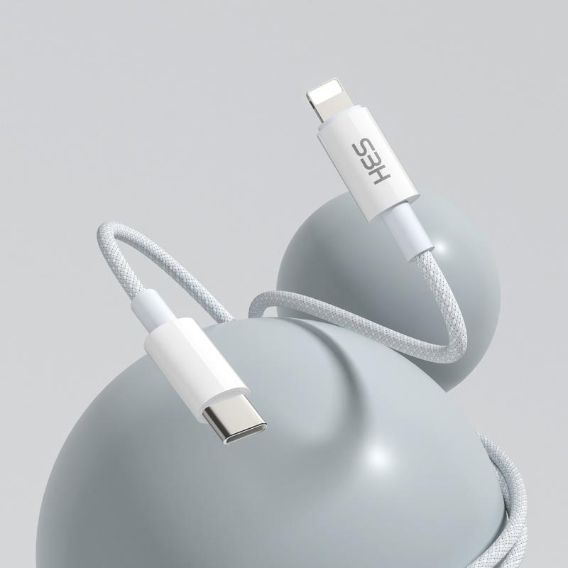 ExSmart Dây Sạc Nhanh 20w IP Cáp Bọc Dù Chống Gãy Gập Độ Bền Cao Sạc Nhanh 60% trong 30 Phút Bảo Vệ Pin An Toàn Cho Điện Thoại