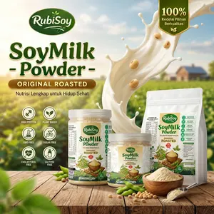 Rubisoy Susu Kedelai Bubuk Organic & Premium Non Dairy Gmo Free Sugar Free Lactose Free Halal Indonesia Kualitas Terbaik