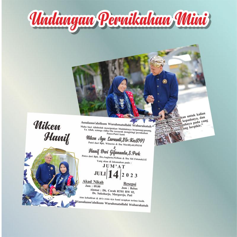 (50 Pcs) Undangan Pernikahan Mini Simple Cards Cards Cards Cards - Shop ...