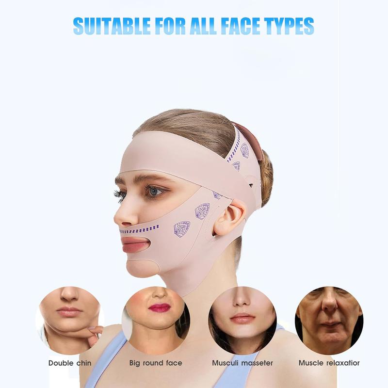 Product Introduction of SENSIOHOME V Line Face Lifting Strap for Double Chin Reduction,Face Lifting Sculpting,Adjustable Skincare Tool Sleeping Mask Strap Band for Women and Men. 3