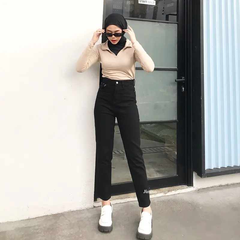 JINISO - Highwaist Boyfriend Jeans 023 FEEL GOOD 5
