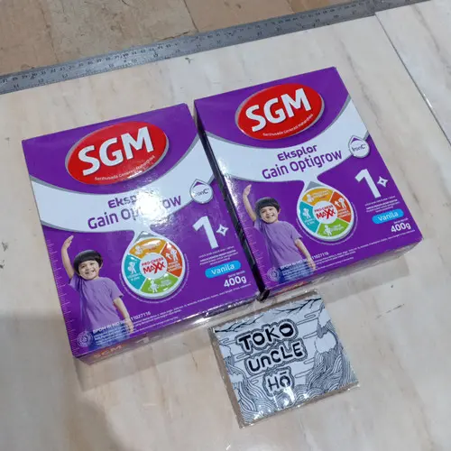 SGM Eksplor Gain Optigrow 400 g - Susu Bubuk Bayi Usia 1 Tahun Keatas Lactogrow 4