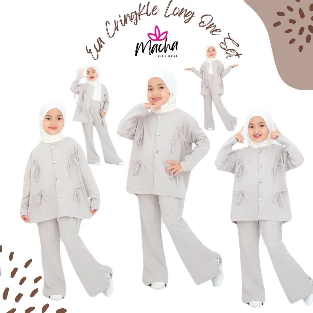 MACHA - MIKHA ONE SET KNIT HALUS PREMIUM SETELAN ANAK PEREMPUAN