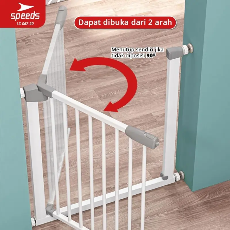 067-19 SPEEDS Baby Safety Gate Pagar Pintu Bayi Pagar Pengaman Bayi Pembatas Bayi Anak Tangga Dapur Kamar Mandi Safe Gate Anti-Slip 3