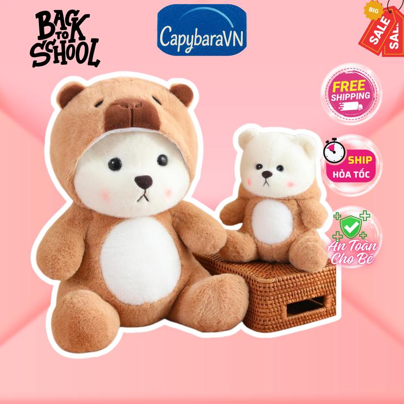  Thú Bông Lena Cosplay Capybara và Gấu Trắng Chuột Lang Nước - Tuyệt Đẹp! Thú Bông gấu bông Thú Nhồi Bông Toy Đồ Chơi Voi Phát Nhạc 
