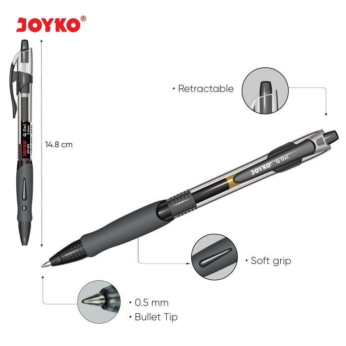 JOYKO Gel Pen Pulpen Pena GP-265 Q Gel 0.5 mm