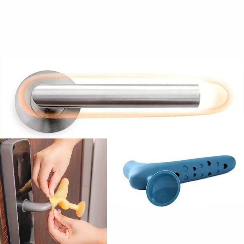 Product Introduction of Household Silicone Door Handle Protective Cover Anti-collision Safety Protect Suction Cup Doorknob Noiseless Door Knob Cover 1