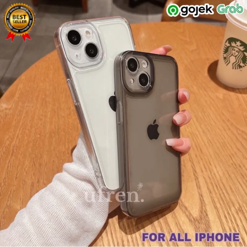 Space Clear Case TPU Tebal Transparan For iPhone 15 14 13 12 11 Pro Max X Xr Xs Max 8Plus 7Plus 8 7 Soft Case Bening