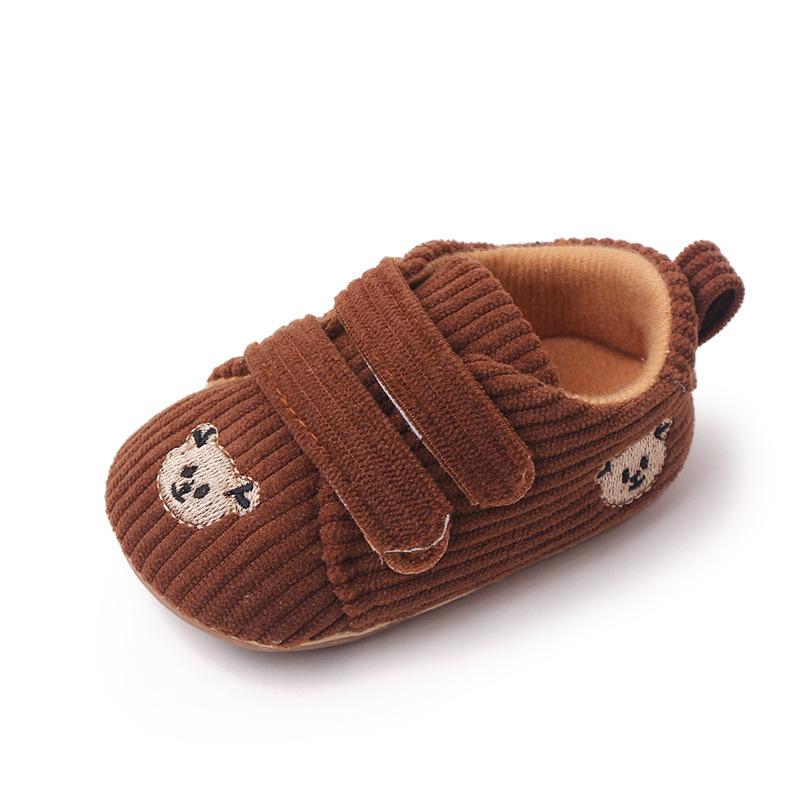 2023 Spring Embroidered Baby Bear Shoes with Velcro Stripe Children's Shoes and Walking Shoes 4