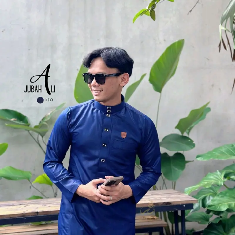 Jubah Slimfit Ali Premium x Ahmad Widani - Gamis Thobe Umroh Muslim Pria & Anak 5