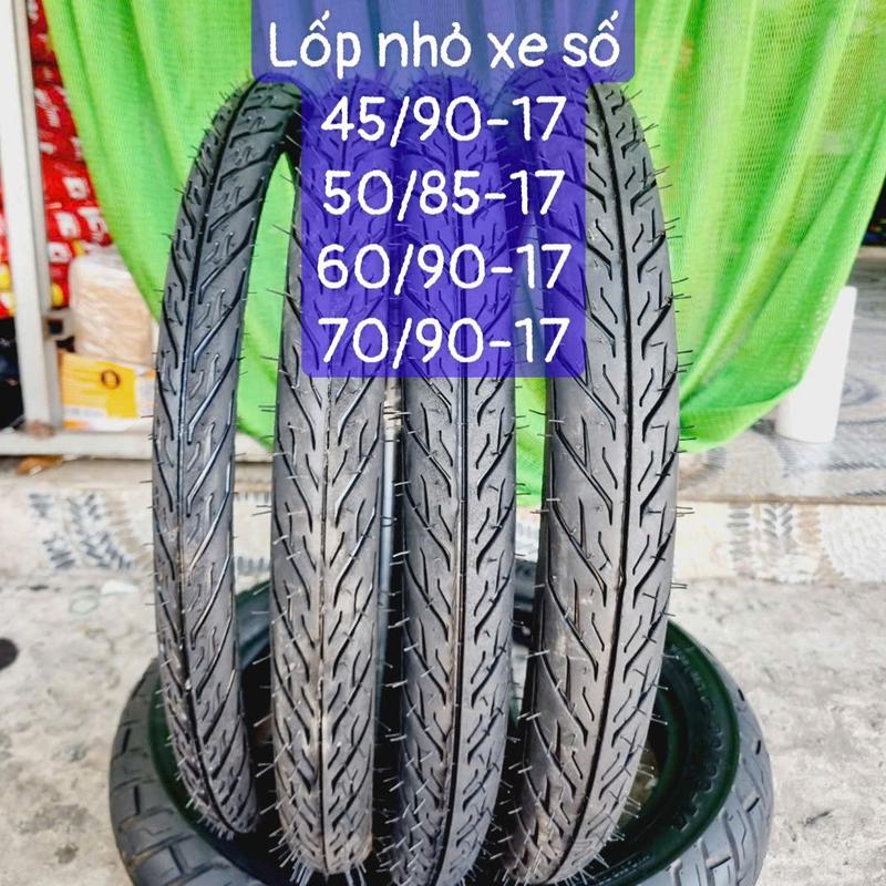 Lốp và săm nhỏ 70/60/50/45 mâm 17 cho Sirius, Wave, Dream và Exciter, Winner, Satria, Sonic lốp 50 60 kèm săm lốp xe máy