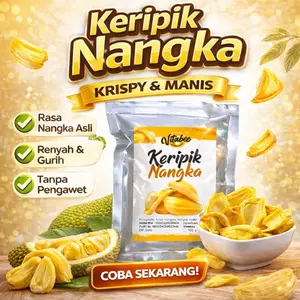 VITABEE Keripik Buah Nangka 100 gram Khas Kota Malang - FIONA VITABEE Kripik Garansi Renyah BISA COD Food