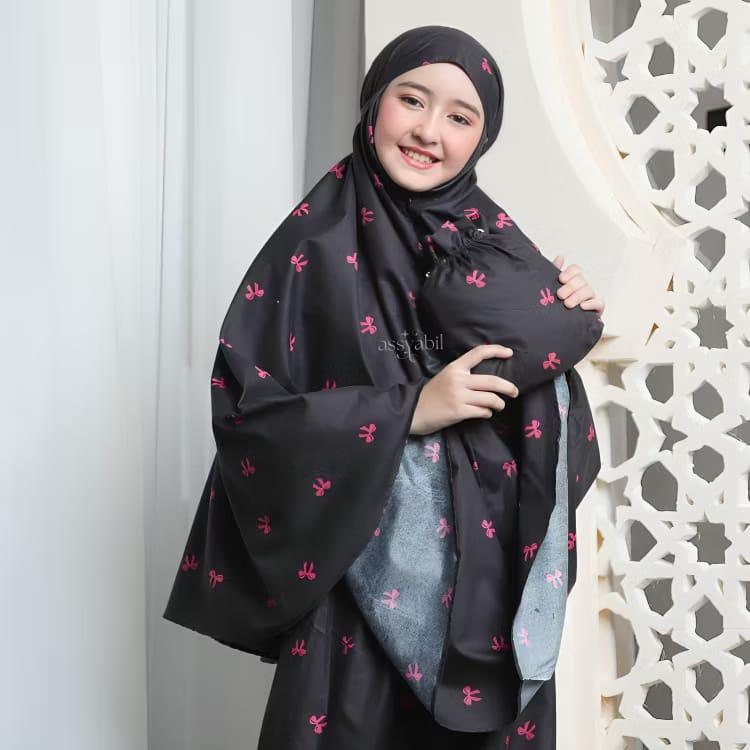 Mukena Anak Motif Pita Usia 5 6 7 8 9 10 11 12 tahun tas Traveling (PAUD TK SD) Mukena Anak Motif Pita Usia 5 6 7 8 9 10 11 12 tahun tas Traveling (PAUD TK SD)