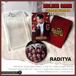 Holder Photocard Sultan Squad Season 2 Free Pin Unofficial/Handmade | Bisa COD, Langsung kirim