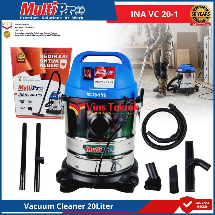Gambar MULTIPRO VC20-1 Mesin Pengisap Debu Vacum Vacuum Cleaner 20Liter VC 20-1 1.000Watt Wet & Dry dari Vins Teknik Bekasi Kota Bekasi Tokopedia