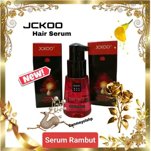JCKOO Hair Serum Pelembut Rambut Repair Hair Oil 70ml Serum Perawatan Rambut Rusak Hair Oil Smoothing Hair Argan Kering Mawar Shampoo Rontok Vitamin Haircare  Zaitun Extract Conditioner