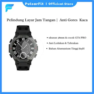 Tempered Glass  9H Anti Gores PulsarFit Pelindung Layar Kaca Jam Tangan Universal 38mm Bulat untuk GT6 pro GT5 GT4 Screen Guard Smartwatch