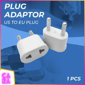 Over Steker Adapter Konverter Colokan Gepeng US to EU 1pcs WN-20