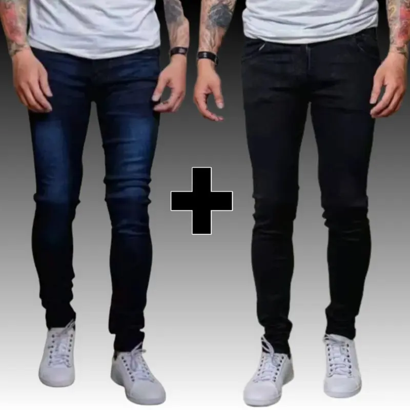 Beli Satu Gratis Satu Celana Jeans Pria Terbaru Bahan Melar Skinny 0
