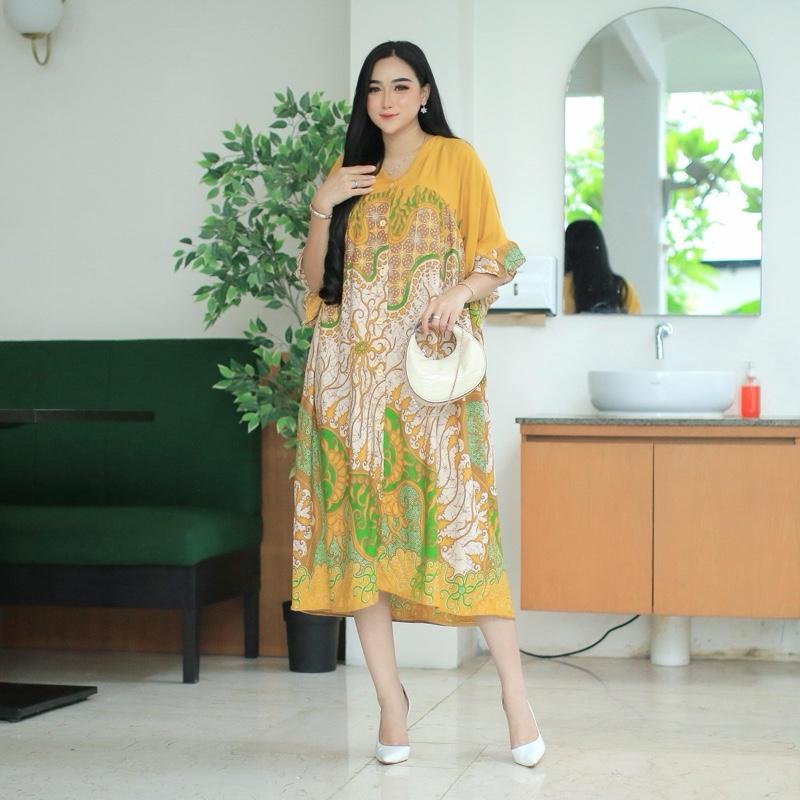 Daster Starla Ld 140 Pj 115 Busui Friendly Rayon Premium by Jessa - Dress, Pendek, Kancing, Wanita, Motif, Bumil, Panjang, Tidur, Katun 4
