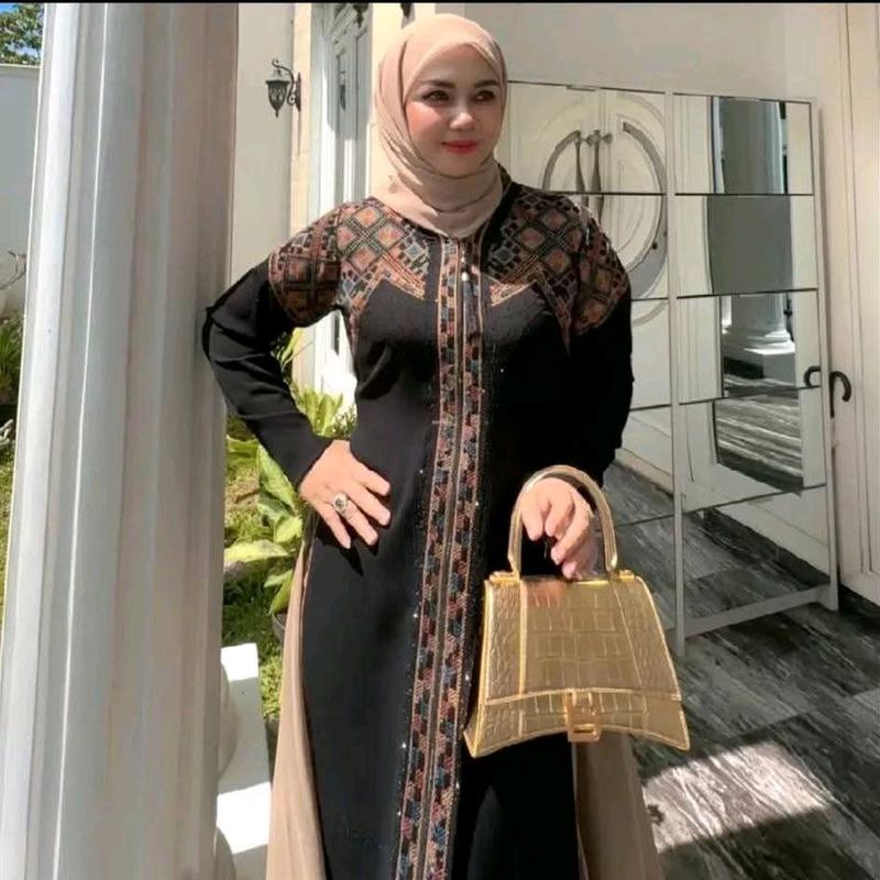 GRAZELIA SET HIJAB NAZWA  ABAYA BORDIR 1