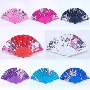 Kipas Plastik Warna Motif Bunga kipas satin kipas tari kipas keprek kipas nari kipas lipat kipas tangan