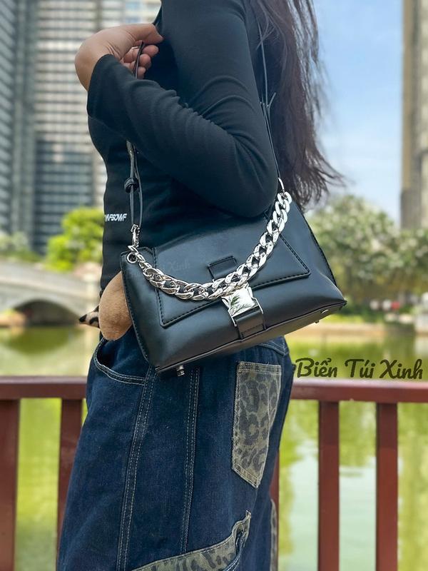 [Y2K STYLE] túi đeo chéo nữ cá tính retro – da mềm, khóa kim loại, nhỏ gọn & thời trang T08 tuicap nach 7