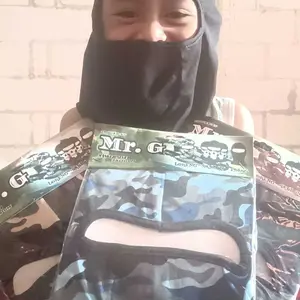 1 PASANG- Masker Ninja Hitam Polos / Masker Ninja Balaclava Full / Masker Penutup Muka Murah / Masker Berkendara