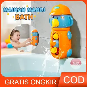 Mainan Anak BATH ELEPHANT & DUCK TKS-017 Mainan Bath Toy Rotating Bathroom Bathtub Toy Mainan Mandi Mainan Anak Perempuan - Mainan Anak Laki Laki